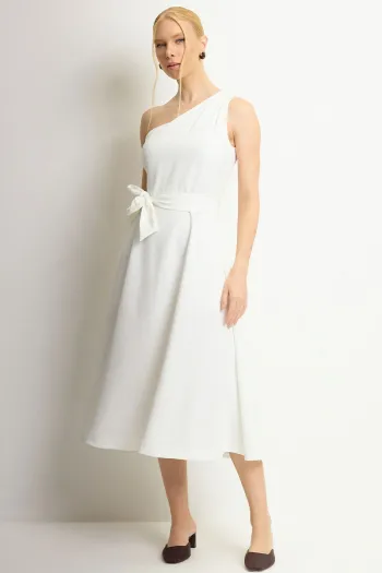 VESTIDO SAFIRA MIDI - OFF WHITE