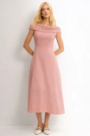 VESTIDO DARA MIDI - ROSÉ