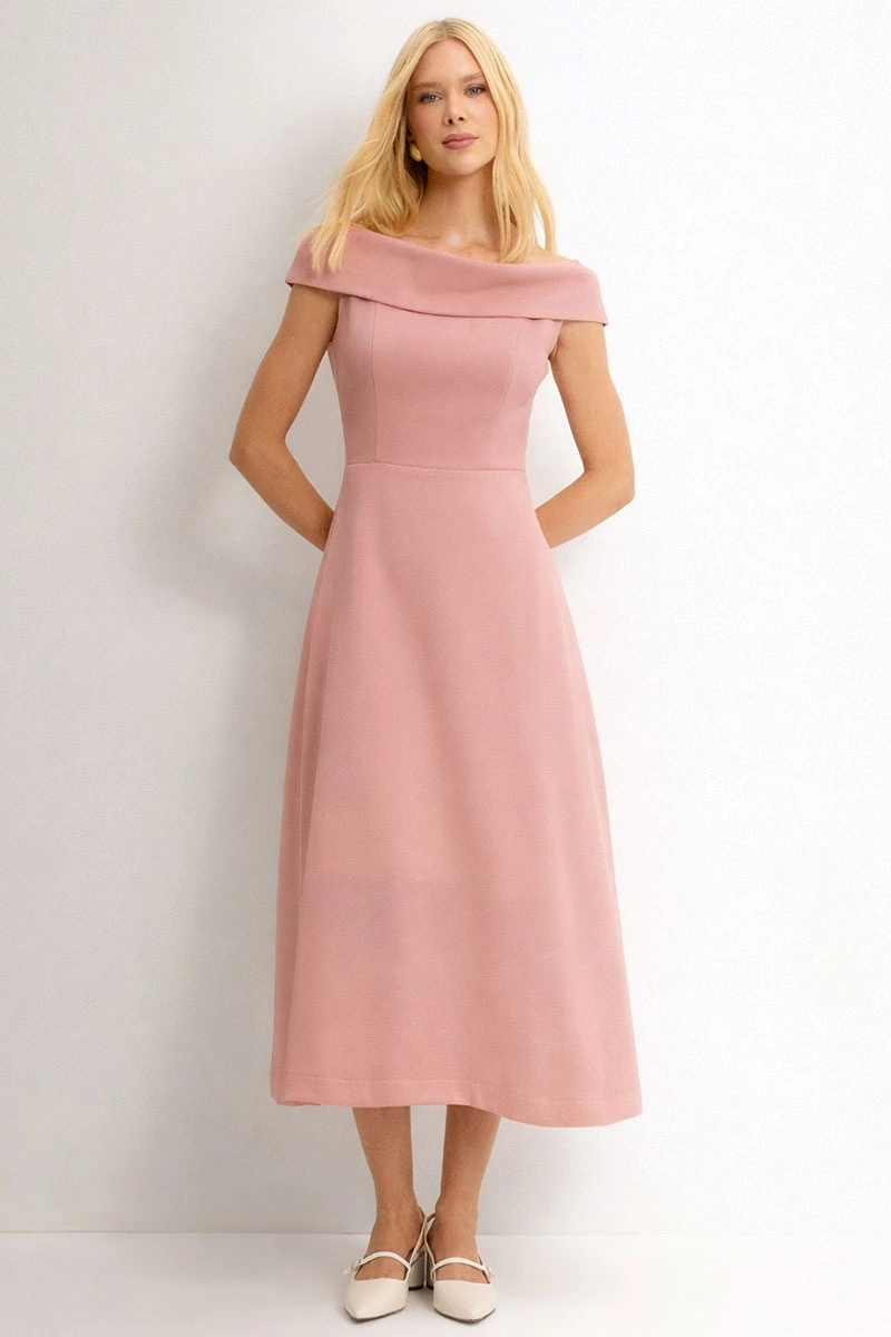 VESTIDO DARA MIDI - ROSÉ