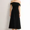 VESTIDO MIDI MORGANA - PRETO