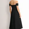VESTIDO MIDI MORGANA - PRETO