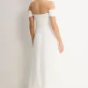 VESTIDO MIDI MORGANA - OFF WHITE