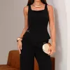 CONJUNTO RUTE CALÇA COM BLUSA ZÍPER - PRETO