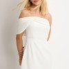 VESTIDO MIDI DETALHE UM OMBRO SAMARA - OFF WHITE