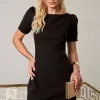 VESTIDO ALDA CURTO MANGA - PRETO