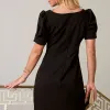 VESTIDO ALDA CURTO MANGA - PRETO