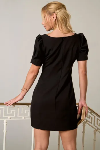 VESTIDO ALDA CURTO MANGA - PRETO