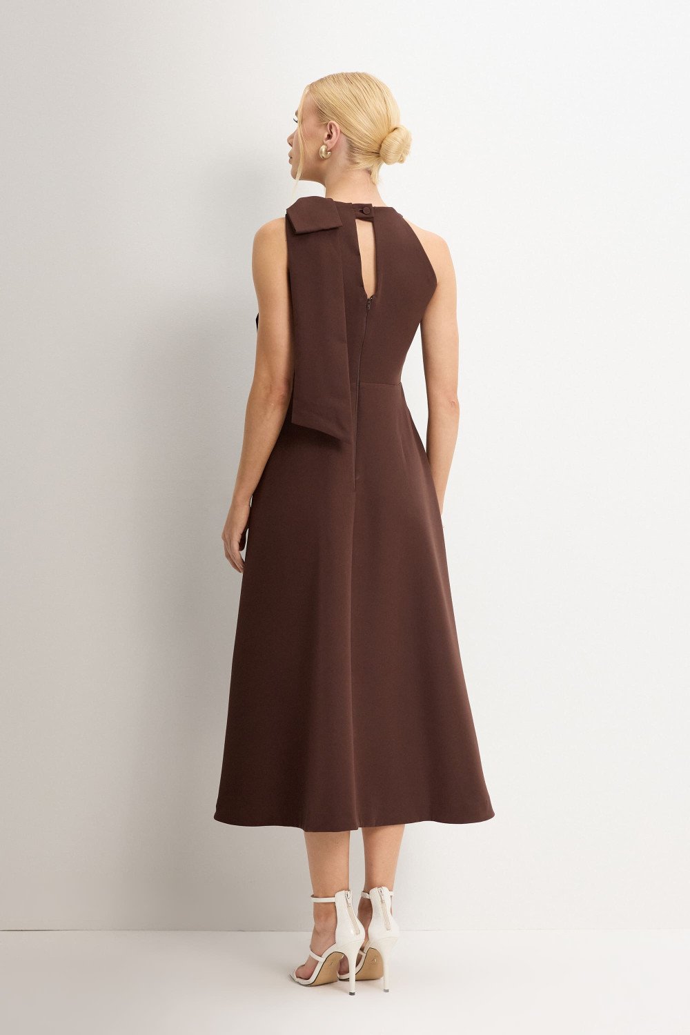 VESTIDO IOLANDA MIDI - MARROM