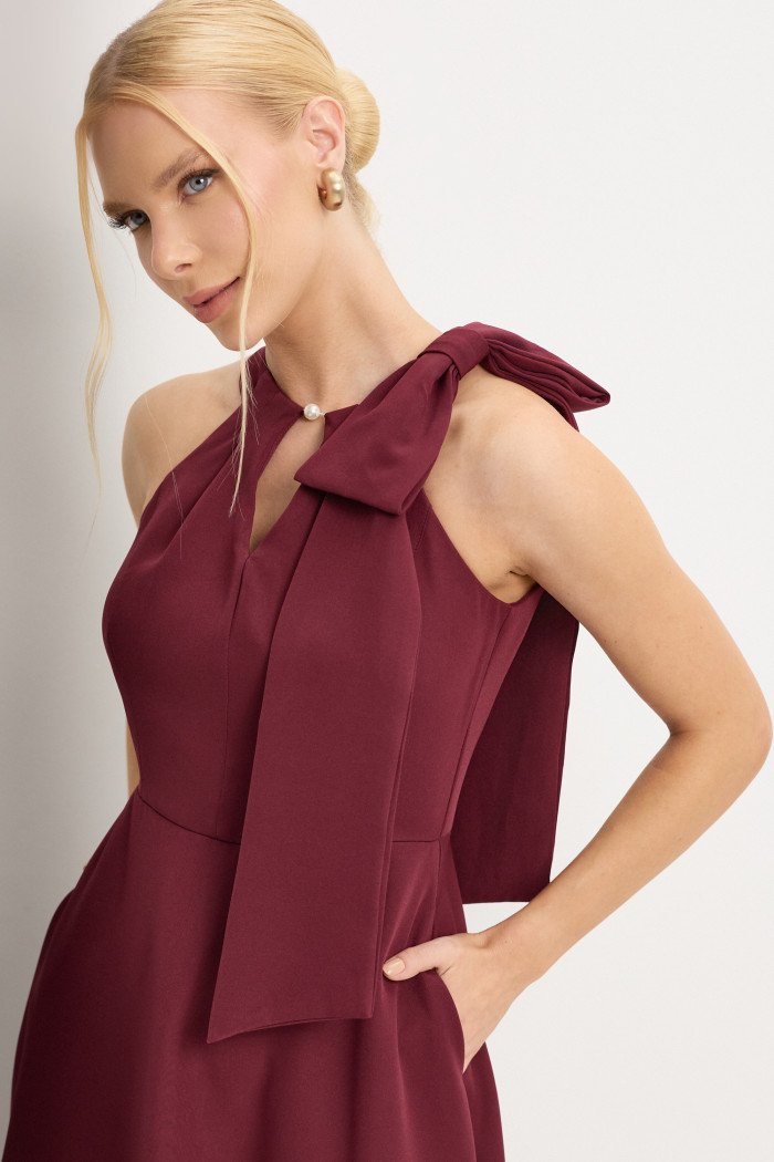 VESTIDO IOLANDA MIDI - VINHO