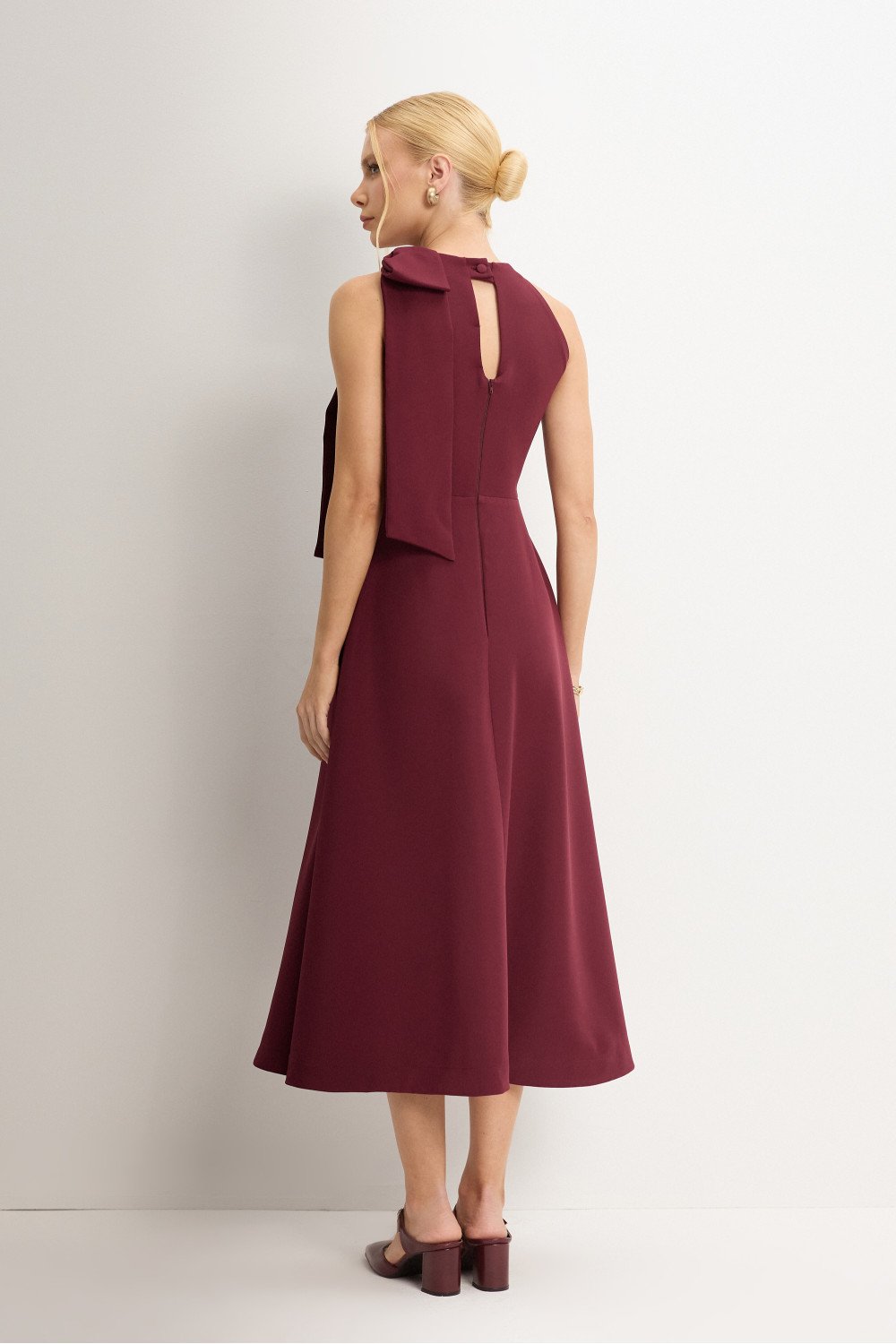 VESTIDO IOLANDA MIDI - VINHO