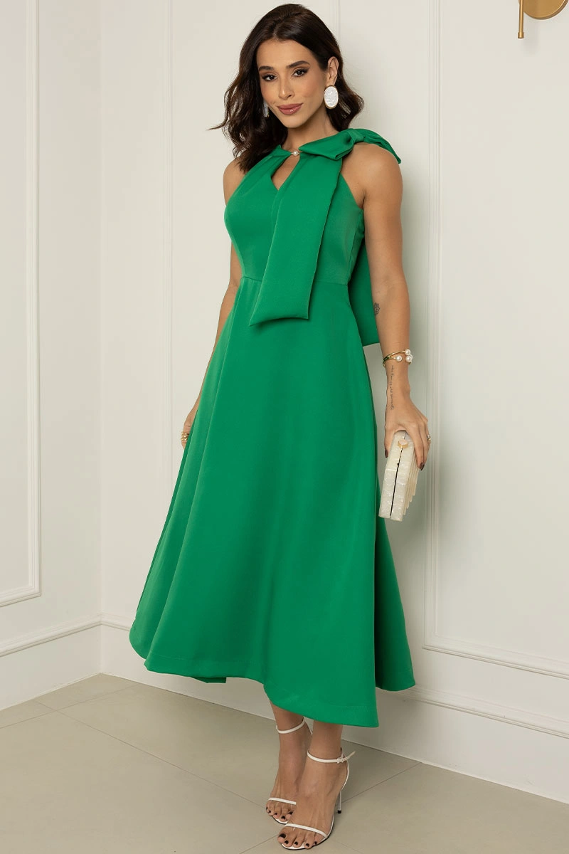 VESTIDO IOLANDA MIDI - VERDE