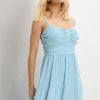 VESTIDO MAISA LONGO CHIFFON - AZUL