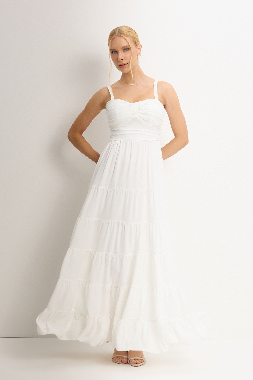 VESTIDO MAISA LONGO CHIFFON - BRANCO