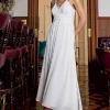 VESTIDO ANTONELLA MIDI LISO COM ZIPER COSTA - OFF WHITE