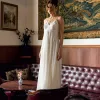 VESTIDO ANTONELLA MIDI LISO COM ZIPER COSTA - OFF WHITE