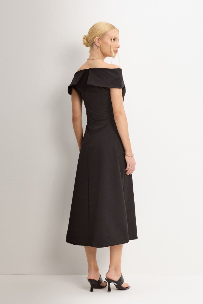 VESTIDO ANTÔNIA MIDI - PRETO