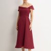 VESTIDO ANTÔNIA MIDI - VINHO