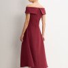 VESTIDO ANTÔNIA MIDI - VINHO
