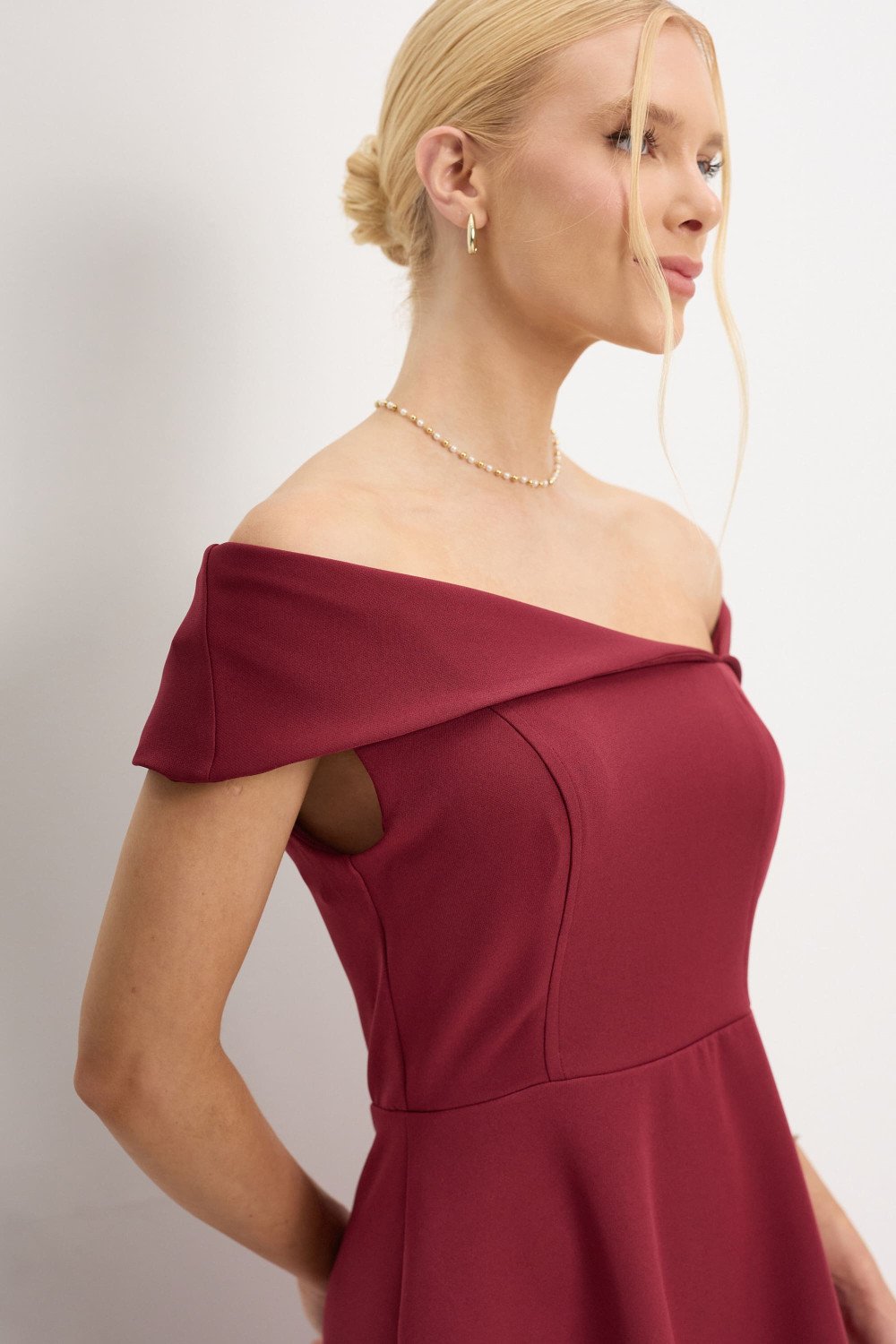 VESTIDO ANTÔNIA MIDI - VINHO