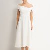 VESTIDO ANTÔNIA MIDI - OFF WHITE