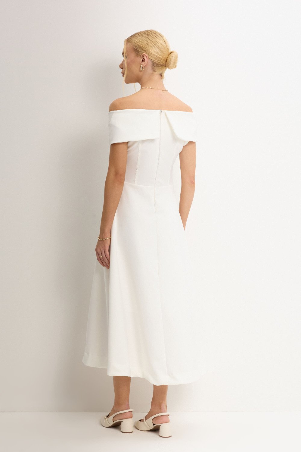 VESTIDO ANTÔNIA MIDI - OFF WHITE