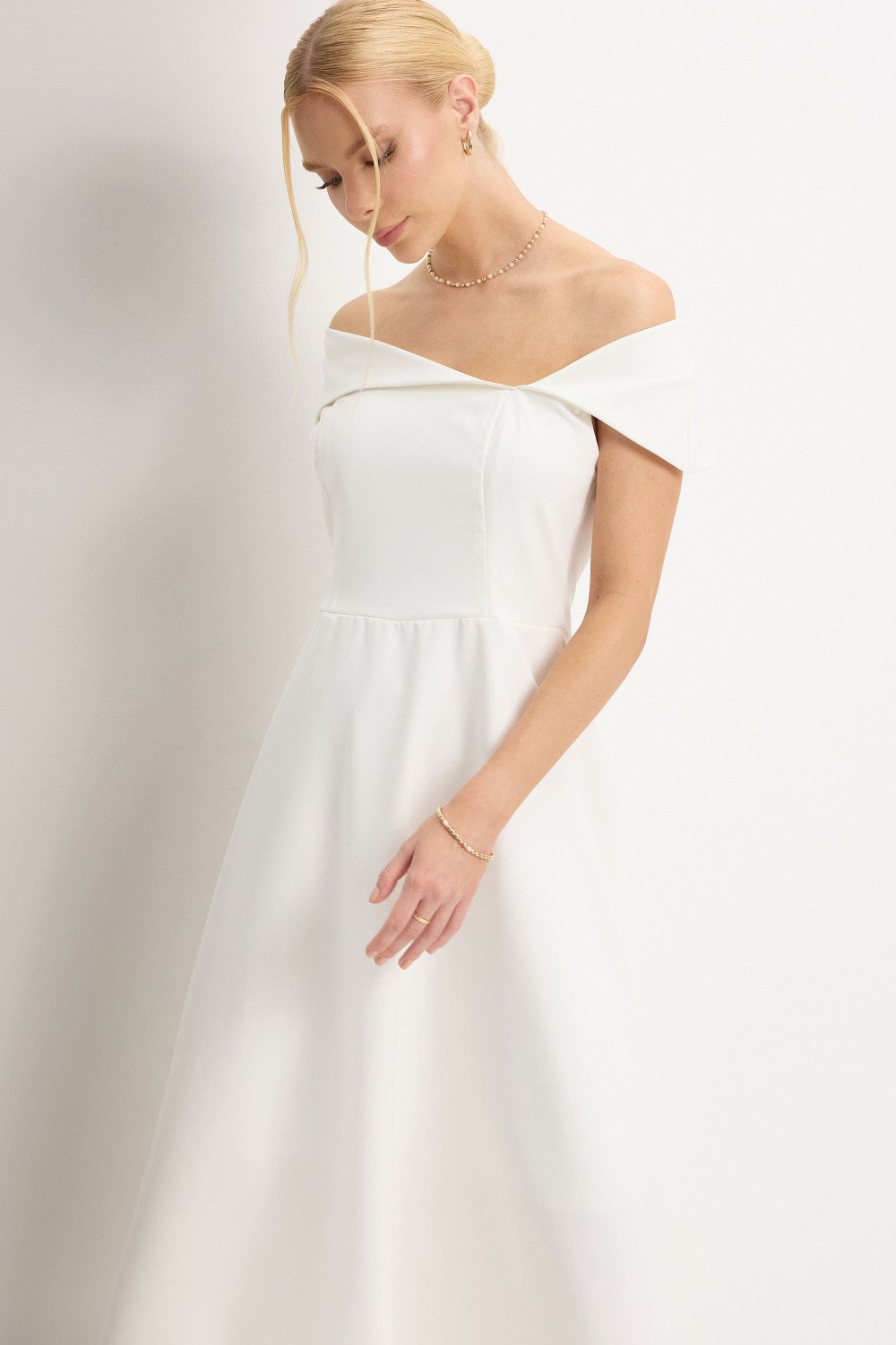 VESTIDO ANTÔNIA MIDI - OFF WHITE