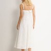 VESTIDO LOREN BORDADO ALÇA E BOLSOS - OFF WHITE