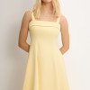 VESTIDO TEODORA COM ALÇA E BOLSOS - AMARELO