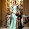 VESTIDO DE FESTA CLARISSA ZIBELINE ALÇA - VERDE MENTA