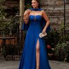 VESTIDO DE FESTA ELEGANCE GOLA CHOKER - AZUL ROYAL