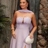 VESTIDO DE FESTA ELEGANCE GOLA CHOKER - LAVANDA