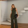 CONJUNTO MILÃO TRICÔ BLUSA ALONGADA - VERDE MILITAR