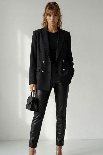 BLAZER LETICIA ALFAIATARIA FINESSE - PRETO