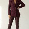 CALÇA LARISSA RESINADA FINESSE - VINHO