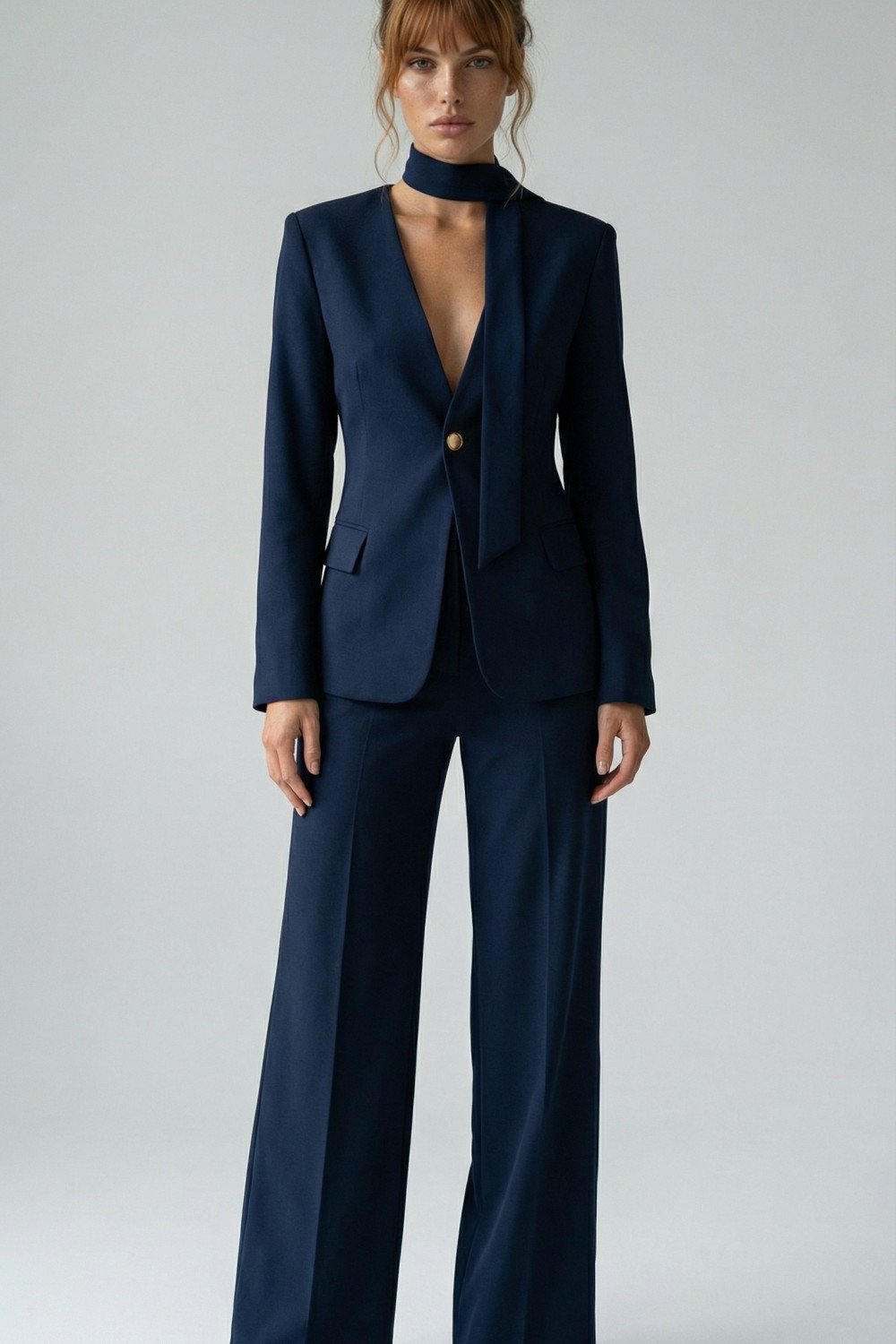 CONJUNTO ÁGATA ALFAIATARIA FINESSE - AZUL MARINHO