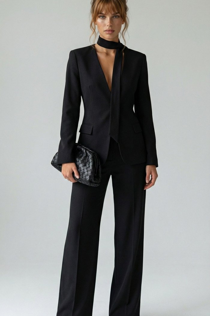 CONJUNTO ÁGATA ALFAIATARIA FINESSE - PRETO