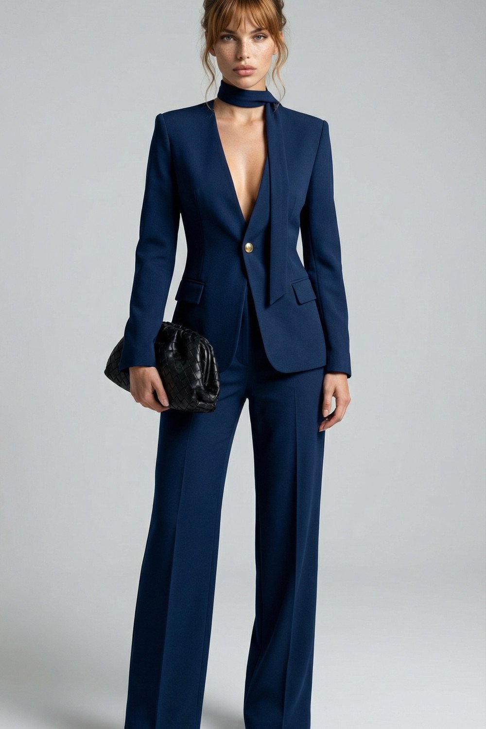 CONJUNTO ÁGATA ALFAIATARIA FINESSE - AZUL MARINHO