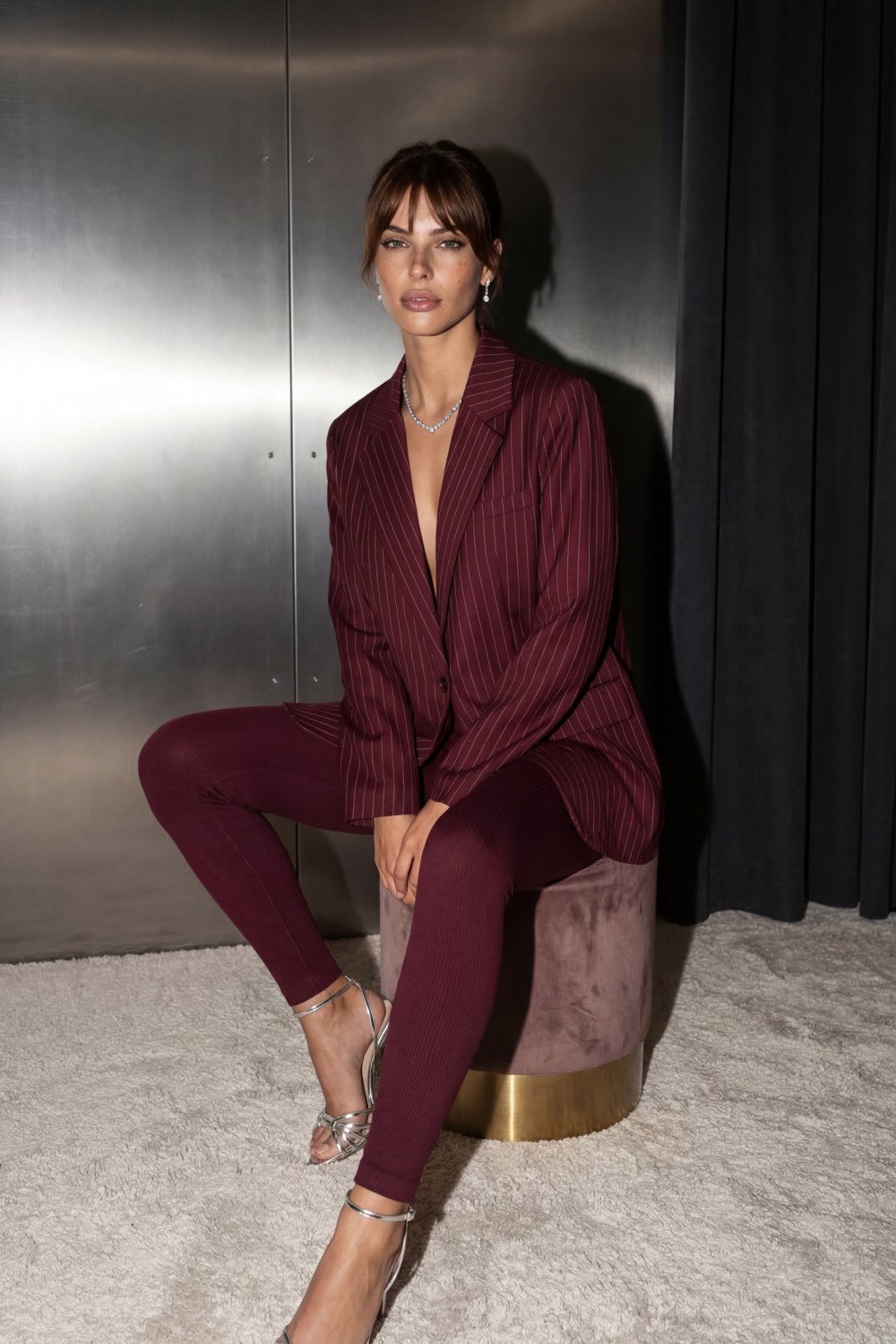 BLAZER TATI ALFAIATARIA RISCA WILDNESSE - MARSALA