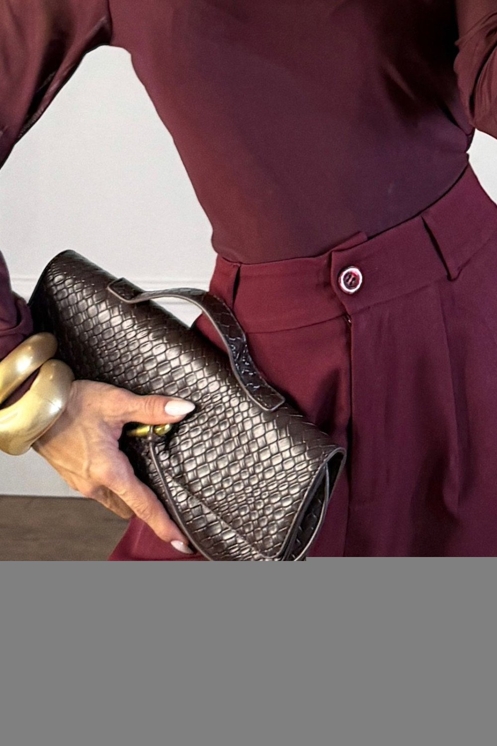 CALÇA CHLOE ALFAIATARIA PANTALONA SOUL - MARSALA