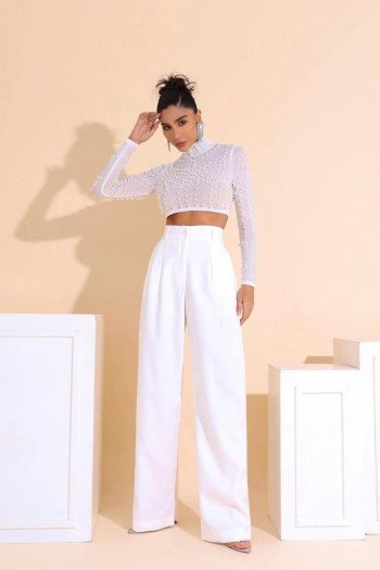 CALÇA CHLOE ALFAIATARIA PANTALONA SOUL - BRANCO