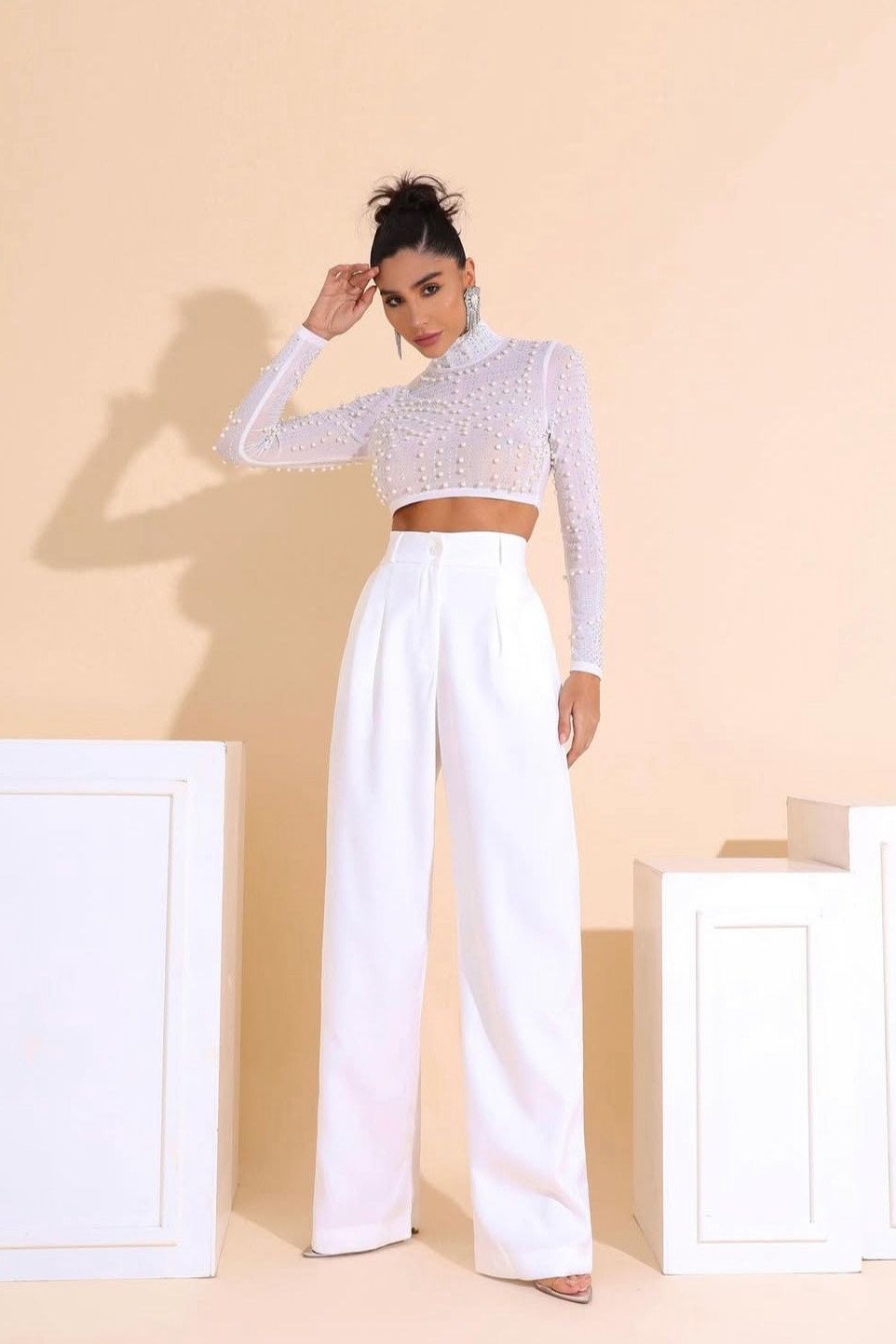 CALÇA CHLOE ALFAIATARIA PANTALONA SOUL - BRANCO