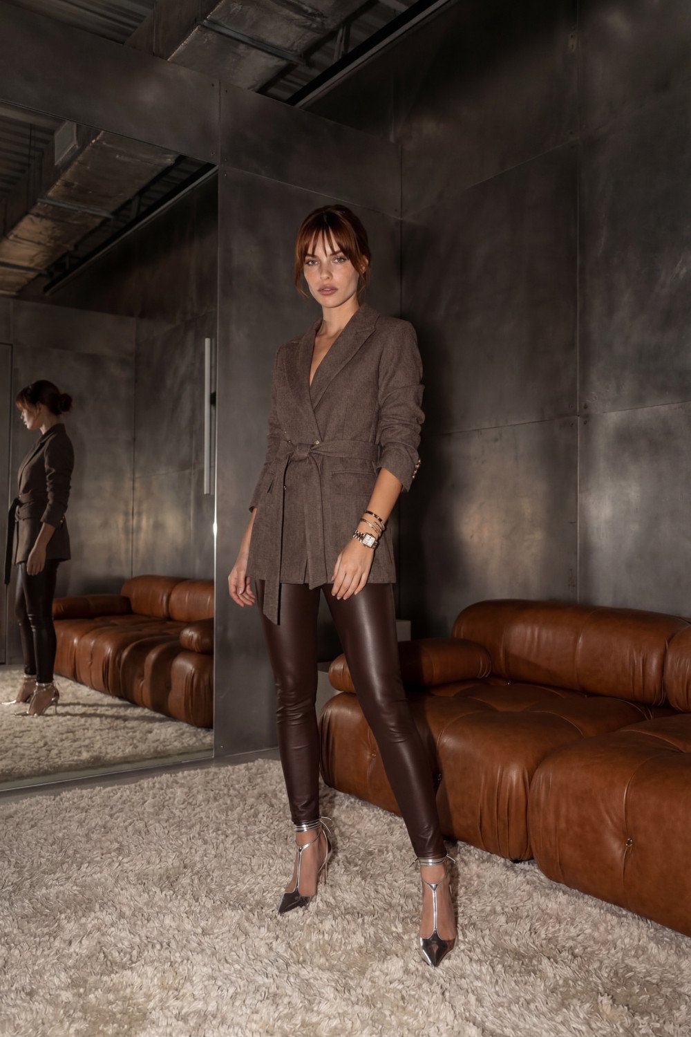 TRENCH COAT LÉA LÃ BATIDA WILDNESSE - MARROM