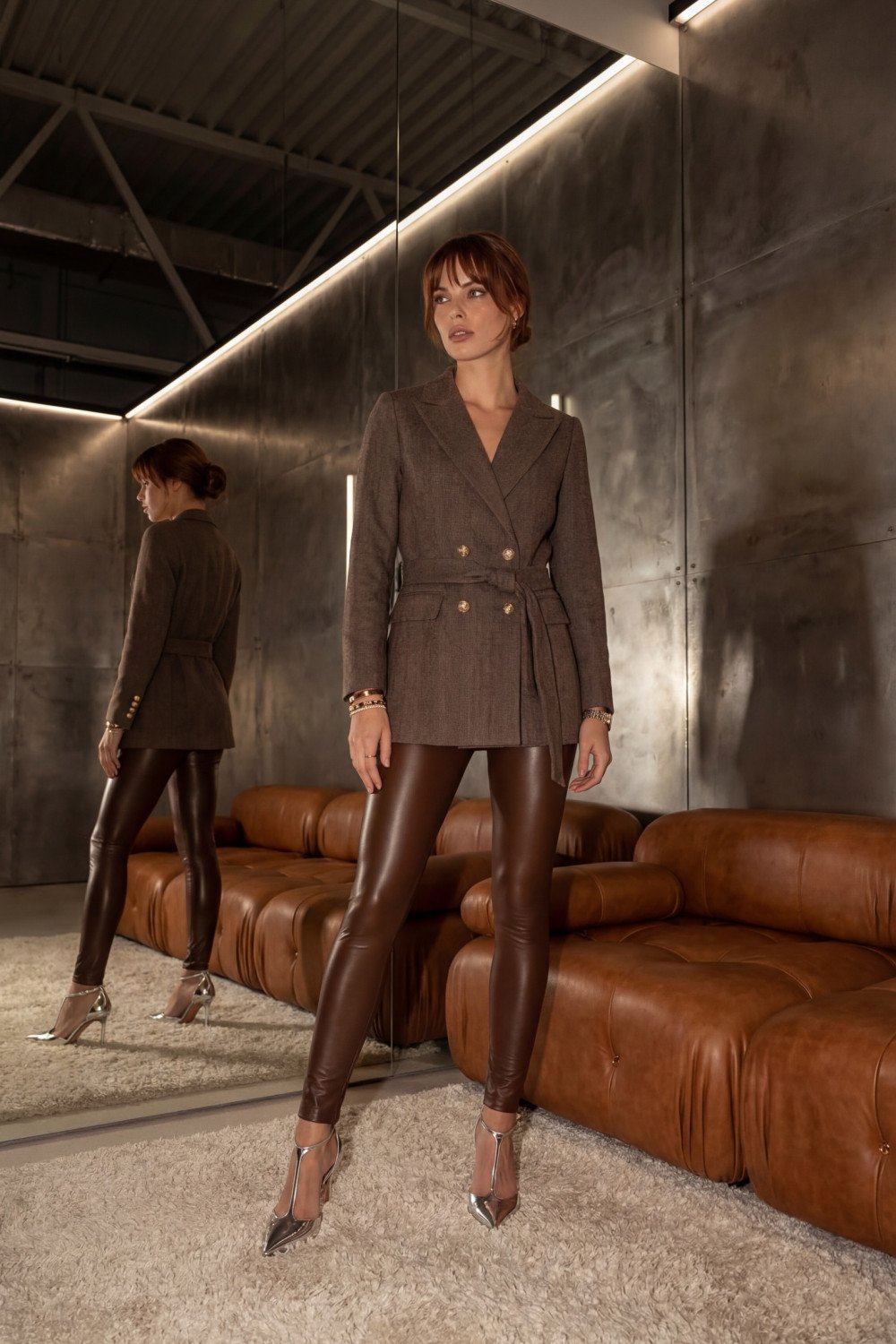 TRENCH COAT LÉA LÃ BATIDA WILDNESSE - MARROM