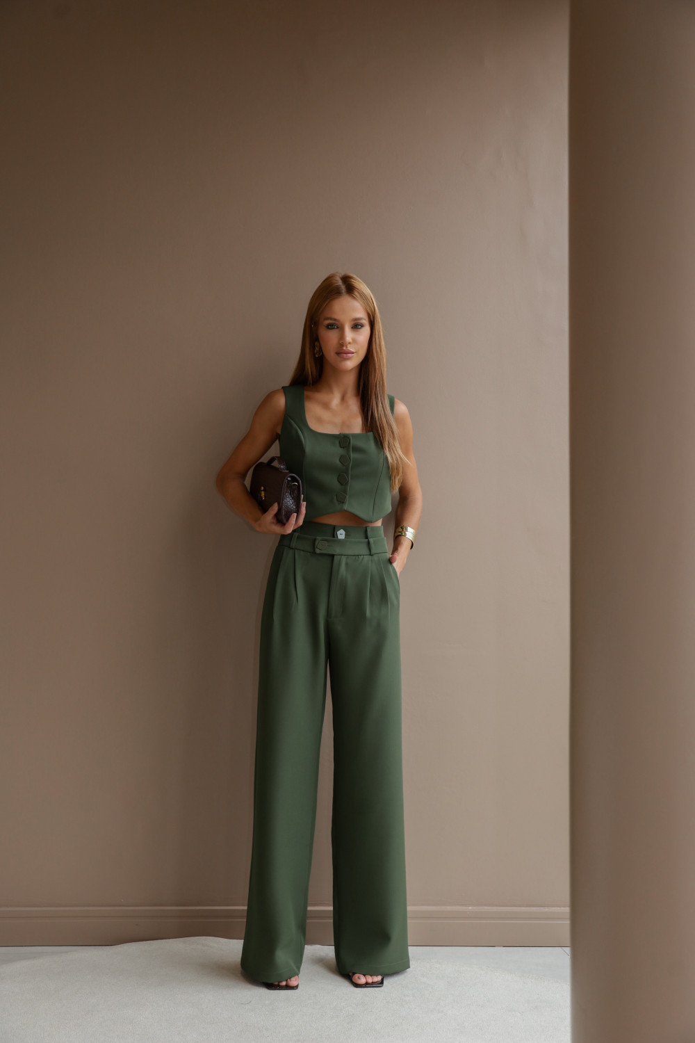 CONJUNTO ALFAIATARIA PREMIUM CÓS DUPLO - VERDE