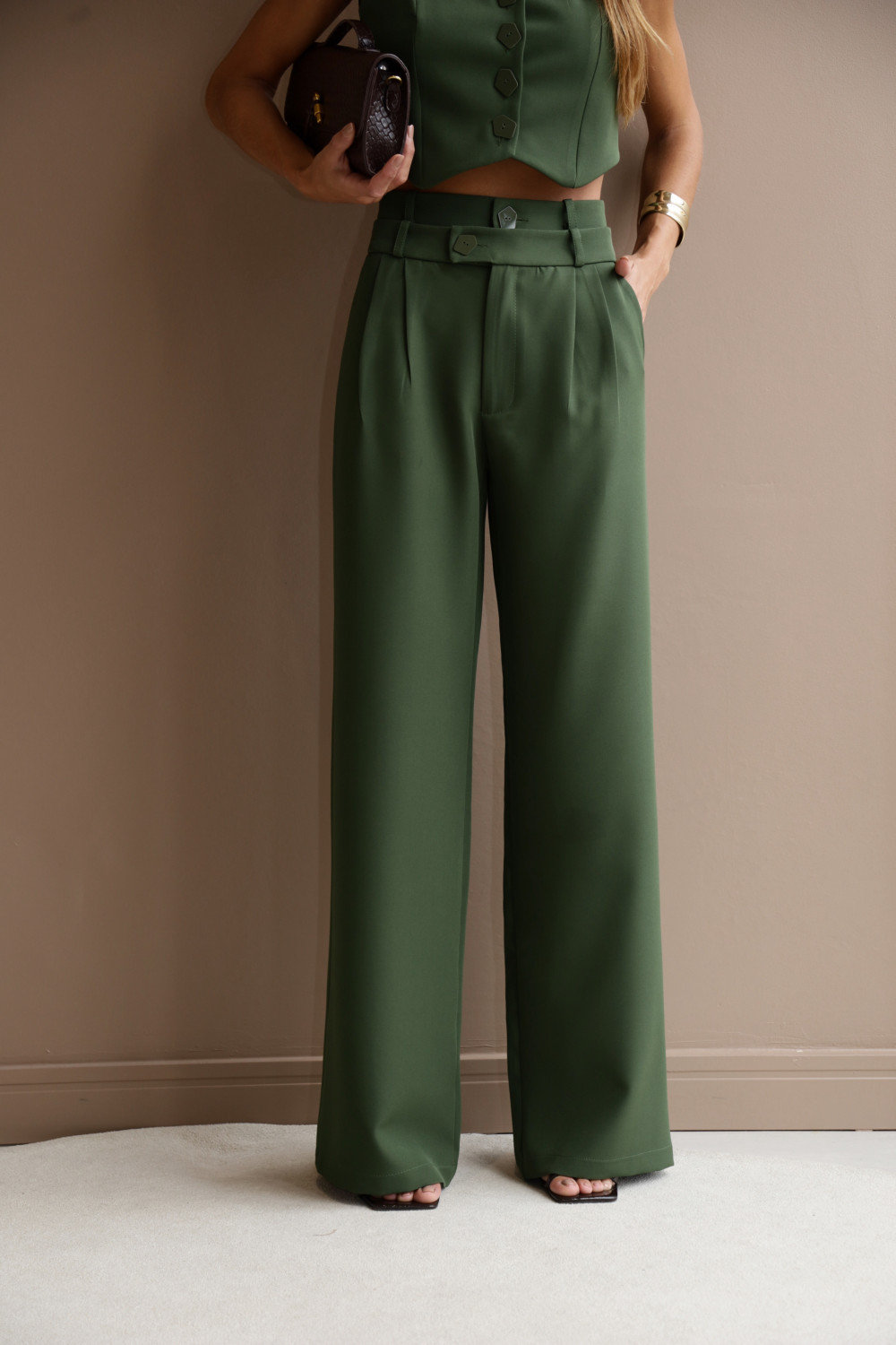 CONJUNTO ALFAIATARIA PREMIUM CÓS DUPLO - VERDE