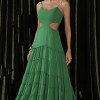 VESTIDO CREPE SILK CAMADAS HELEN - VERDE