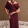 VESTIDO LONGO CHOKER SOLANGE - MARSALA
