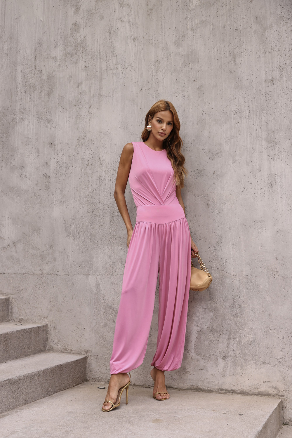 CONJUNTO BODY E CALÇA NATHALIA - ROSA