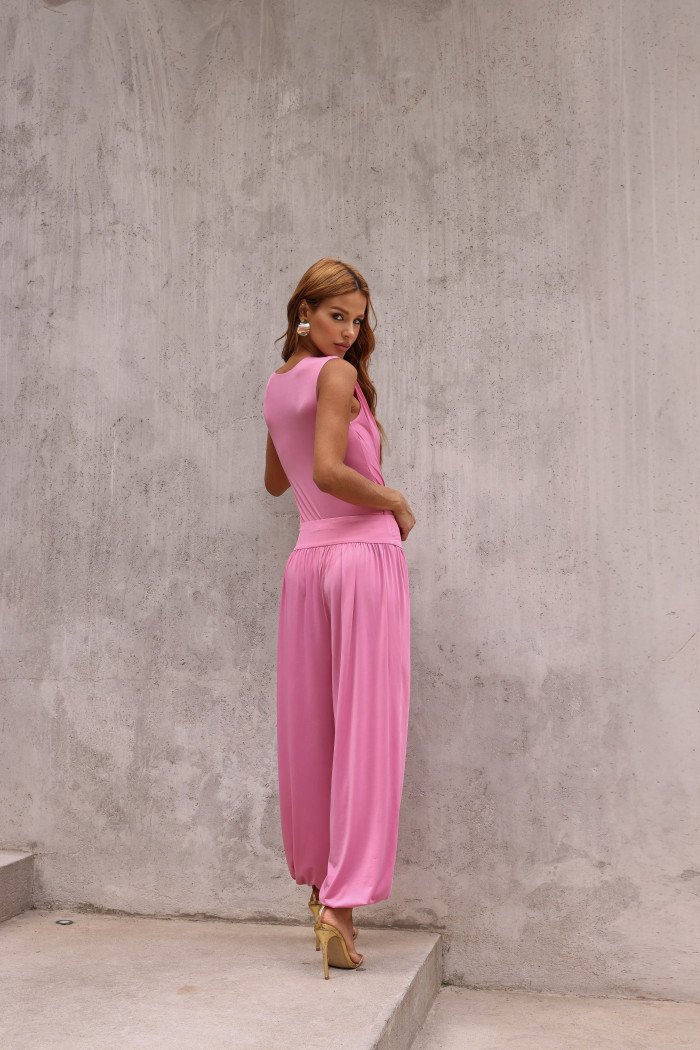 CONJUNTO BODY E CALÇA NATHALIA - ROSA