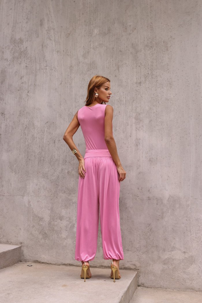 CONJUNTO BODY E CALÇA NATHALIA - ROSA